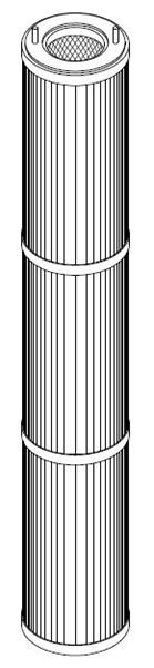 5.5 2-Bolt Compleat Pleated Filter Elements